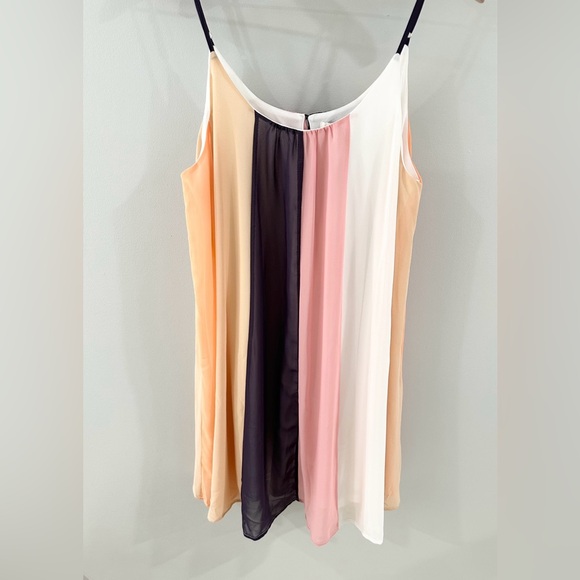 NWT She + Sky Multi Color Stripe Dress Size Large - Picture 2 of 5